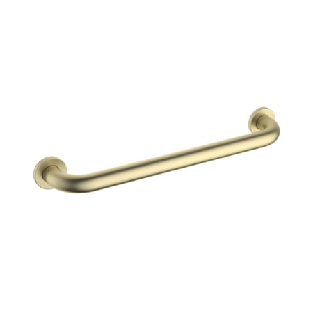 Kibi Circular 18-Inch Stainless Steel Grab Bar - Brushed Gold KGB1018BG